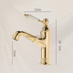 Antique Brass bath shower mixer tap pull out spray additional view
