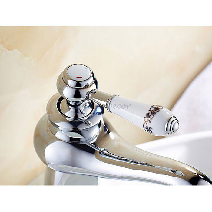Chrome bath shower mixer tap detailed product view detail view