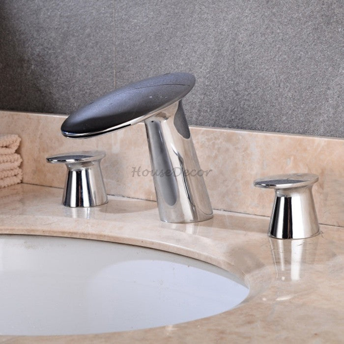 Modern bath shower mixer tap waterfall spout additional view