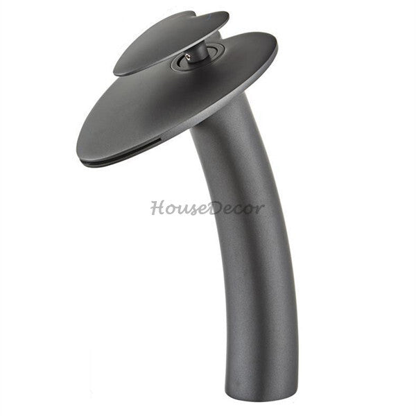 Modern bath shower mixer tap waterfall spout main view