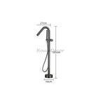 Modern bath shower mixer tap handheld shower set additional view
