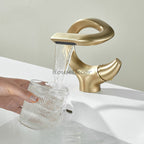 Modern bath shower mixer tap waterfall spout additional view