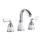 Chrome Ceramic bathroom basin mixer tap deck mounted design main view
