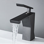 Modern bath shower mixer tap waterfall spout main view