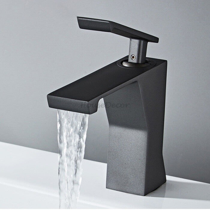 Modern bath shower mixer tap waterfall spout main view