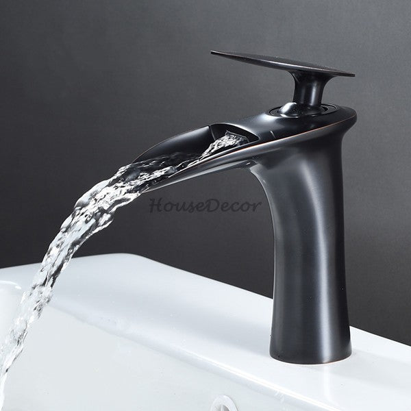 Modern bath shower mixer tap waterfall spout additional view