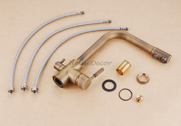 Modern kitchen sink mixer tap swivel spout additional view