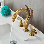 Modern bath shower mixer tap 3 hole installation detail view