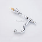 Chrome Ceramic bath shower mixer tap 3 hole installation detail view