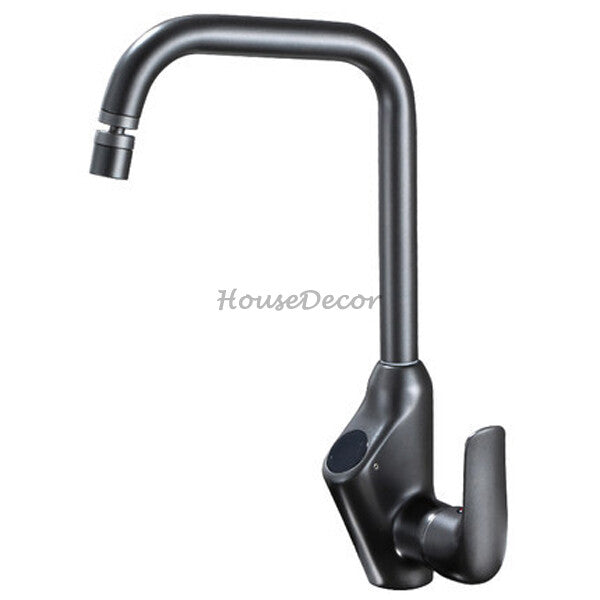 Modern kitchen sink mixer tap swivel spout main view