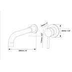 Black bath shower mixer tap wall mounted design additional view