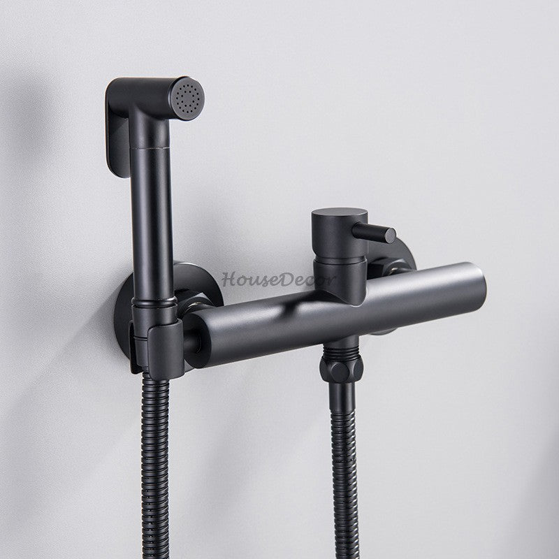 Modern bath shower mixer tap wall mounted design detail view
