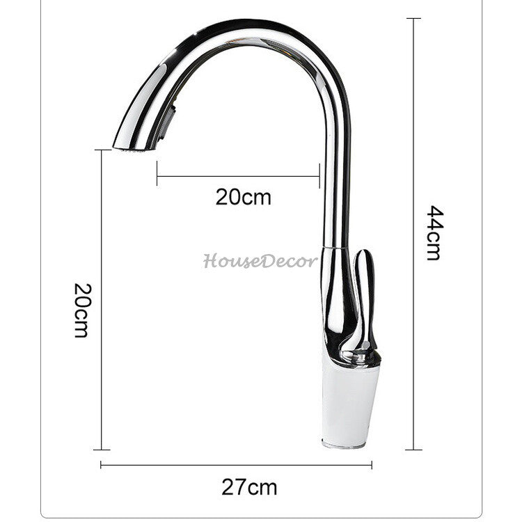 Modern kitchen sink mixer tap pull out spray additional view