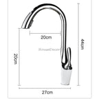 Modern kitchen sink mixer tap pull out spray additional view