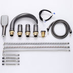 Modern bath shower mixer tap waterfall spout additional view