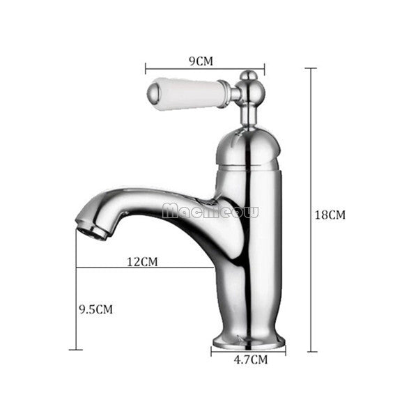 Modern Ceramic bathroom basin mixer tap detailed product view additional view