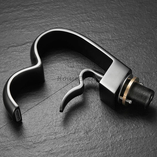 Modern bath shower mixer tap waterfall spout additional view