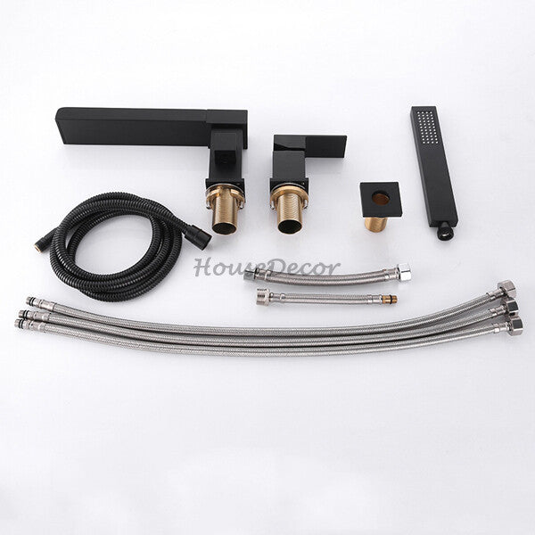 Modern bath shower mixer tap waterfall spout additional view