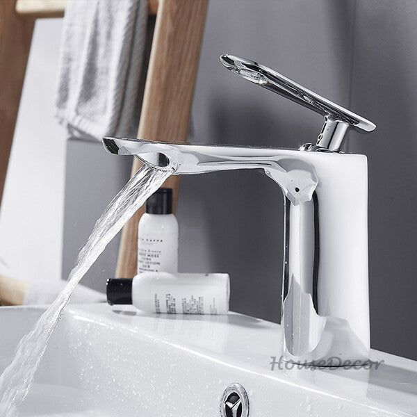 Brass bath shower mixer tap waterfall spout additional view