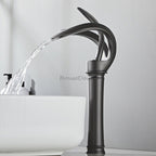 Modern bath shower mixer tap waterfall spout additional view