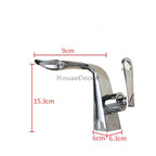 Chrome bath shower mixer tap waterfall spout additional view