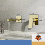 Modern bath shower mixer tap waterfall spout additional view