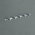 Chrome Brass robe hook detailed product view additional view