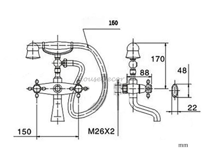 Gold bath shower mixer tap wall mounted design additional view