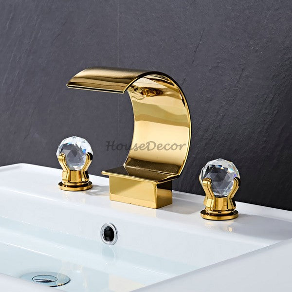 Modern bath shower mixer tap waterfall spout additional view
