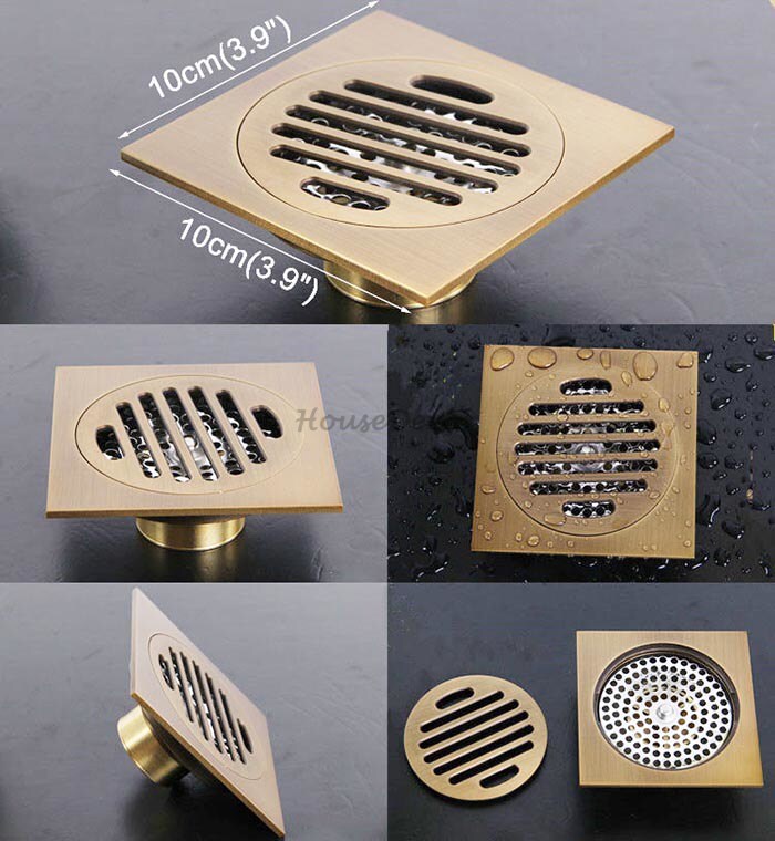 Antique Brass basin waste detailed product view detail view