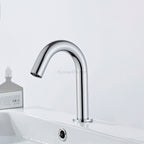 Modern bathroom basin mixer tap detailed product view main view