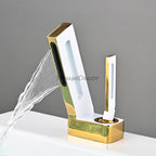 Modern bath shower mixer tap waterfall spout additional view