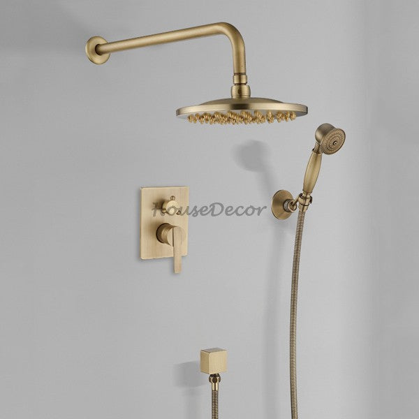 Modern shower head wall mounted design detail view