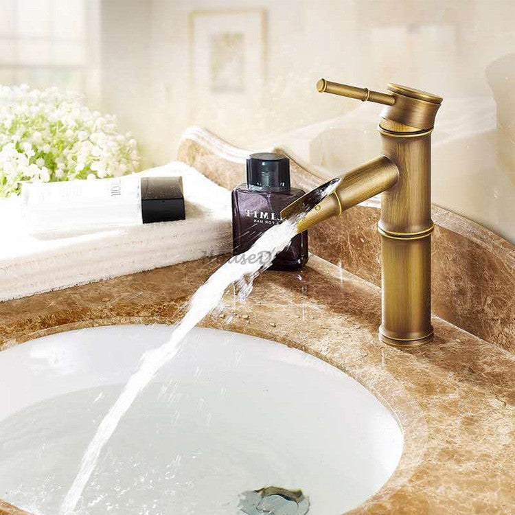 Modern Brass bath shower mixer tap deck mounted design detail view