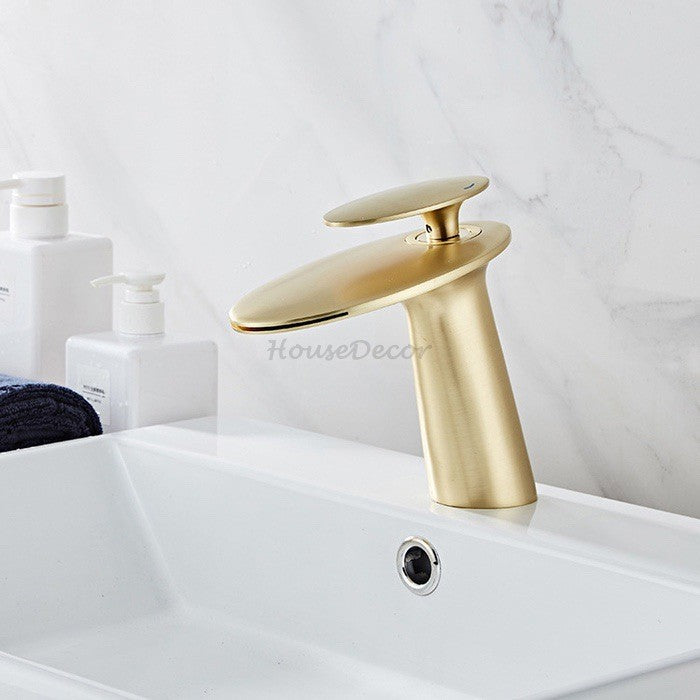 Modern bath shower mixer tap waterfall spout additional view