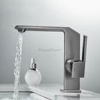 Modern bath shower mixer tap waterfall spout additional view