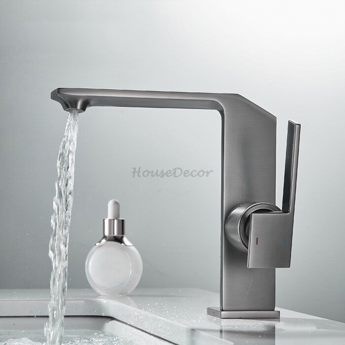Modern bath shower mixer tap waterfall spout additional view