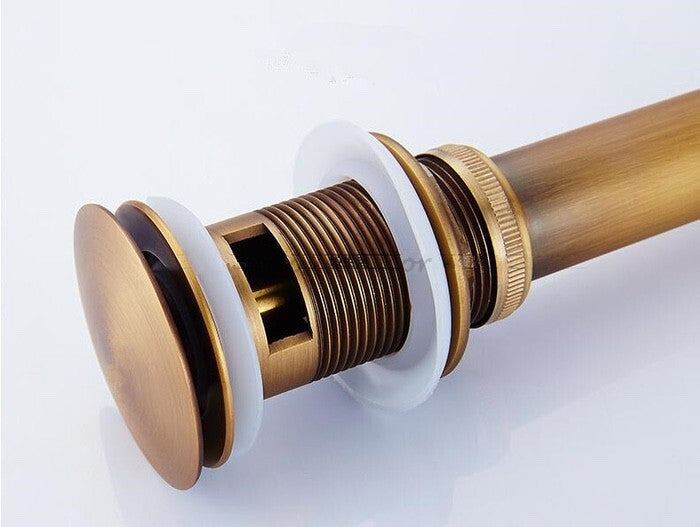 Antique Brass basin waste detailed product view detail view