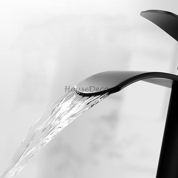 Modern bath shower mixer tap waterfall spout additional view
