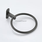 Modern towel ring wall mounted design detail view