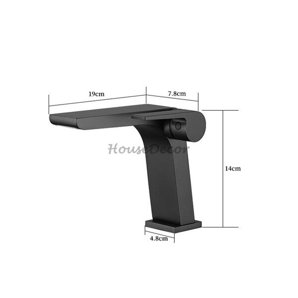 Modern bath shower mixer tap waterfall spout additional view
