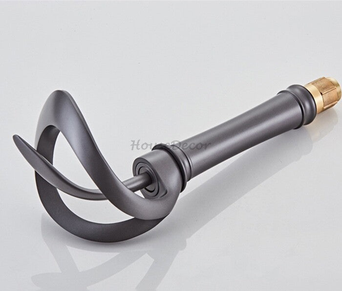 Modern bath shower mixer tap waterfall spout additional view