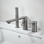 Modern bath shower mixer tap swivel spout main view