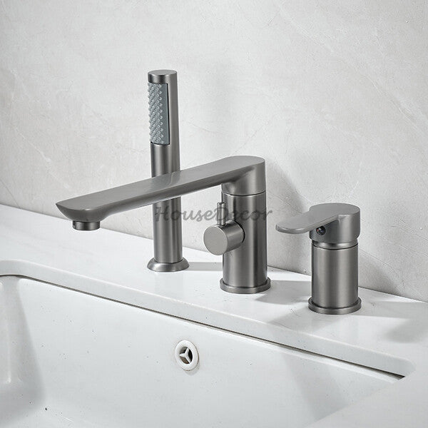 Modern bath shower mixer tap swivel spout main view