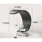Modern bath shower mixer tap waterfall spout additional view