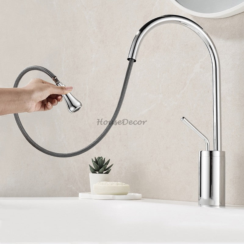 Brass bath shower mixer tap pull out spray additional view