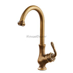 Modern Brass kitchen sink mixer tap swivel spout main view