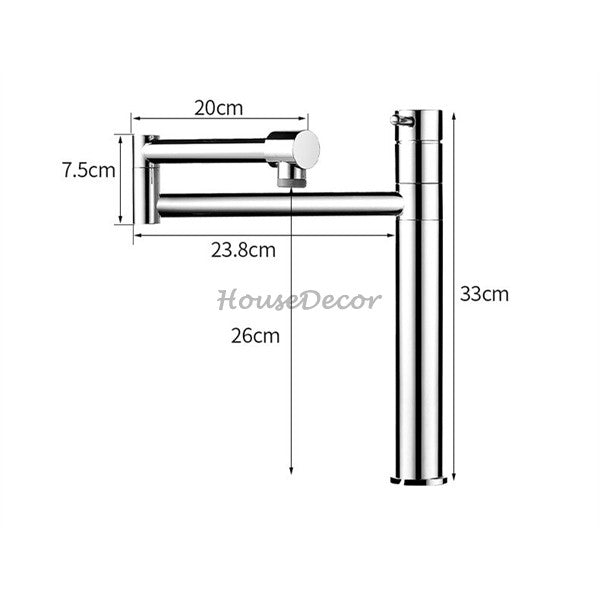 Modern Brass kitchen sink mixer tap single lever control additional view