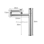 Modern Brass kitchen sink mixer tap single lever control additional view