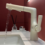 Modern bath shower mixer tap pull out spray main view